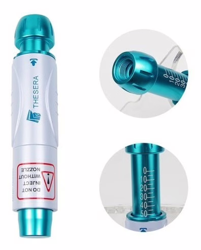 Un dispositivo sin aguja diseñado para aplicar sueros y otros líquidos de cuidado facial de manera uniforme y controlada.
