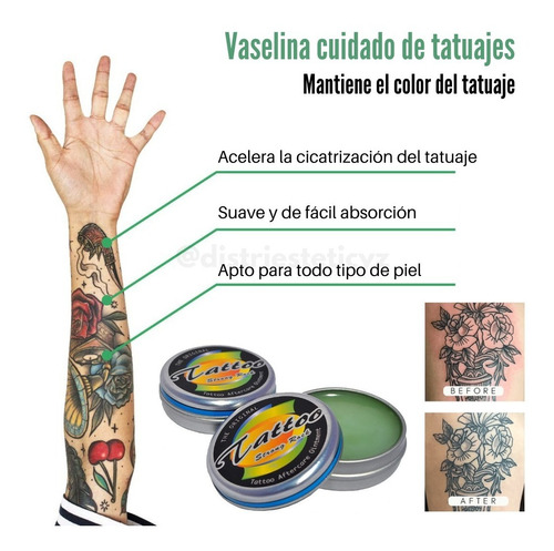 Alivio, hidratación y protección para mantener tu tatuaje con buen aspecto.