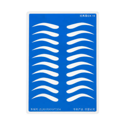 Piel Sintética Cejas - Azul Blanco