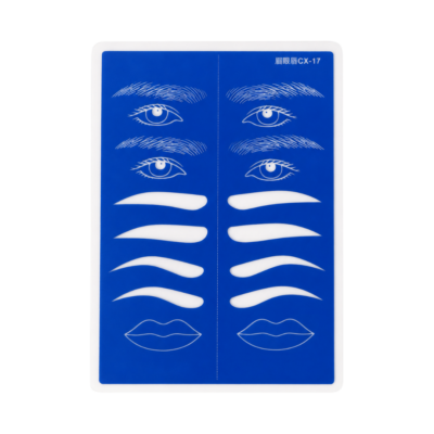 Piel Sintética Cejas y Labios - Azul