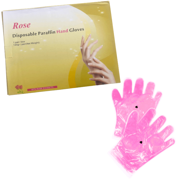 GUANTES DE MANO PARAFINA ROSA