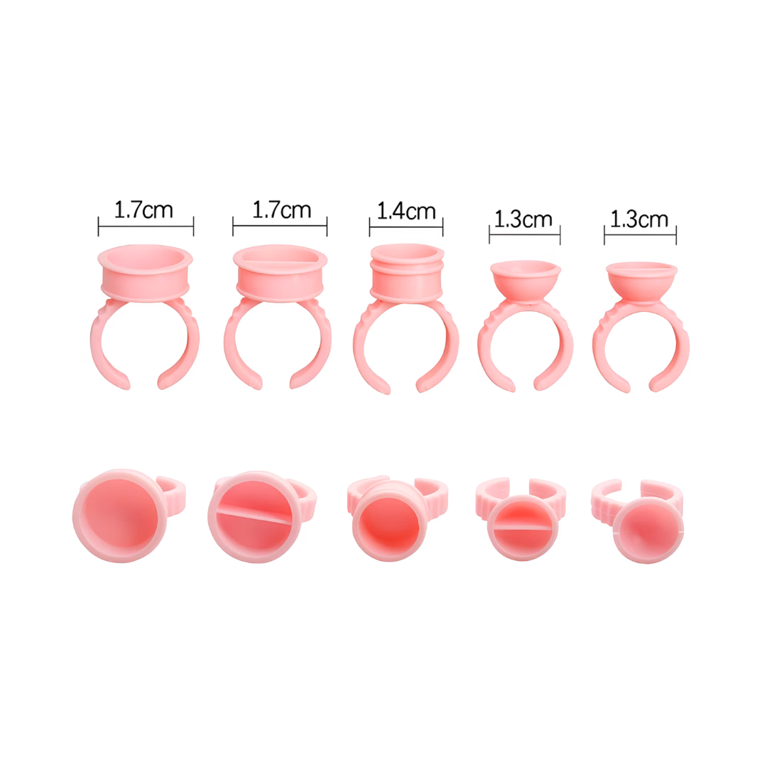 Anillo de plástico rosado