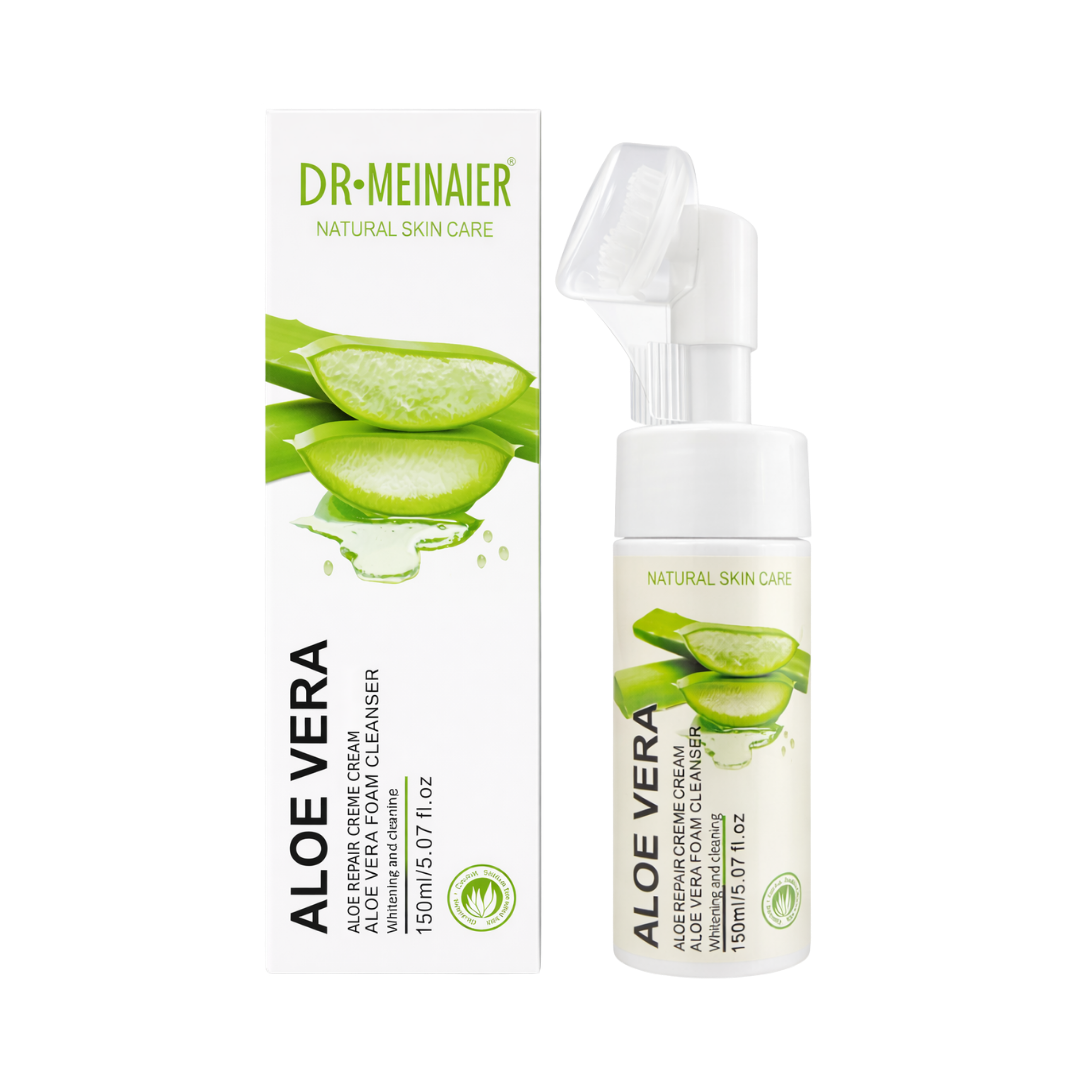 Espuma limpiadora facial de aloe vera
