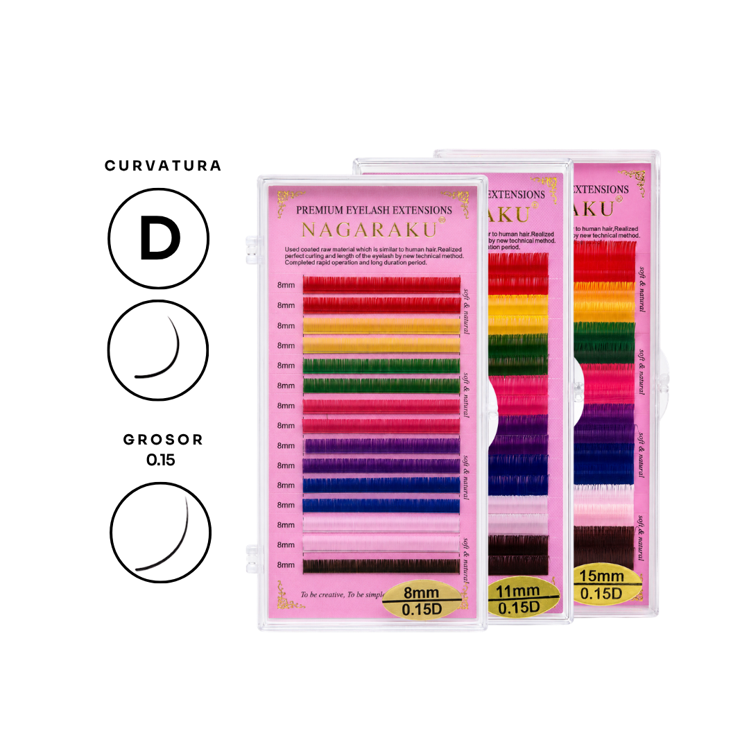 Extensión pestañas Nagaraku Colores -0.15D