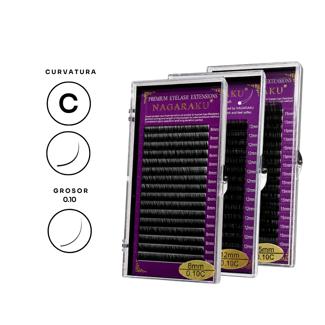 Pestañas Nagaraku Negras -0.10 C
