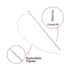 Hilos Tensores Coreanos Minerva Espiculado Zigzag PCL 18G x 100mm - Detalles
