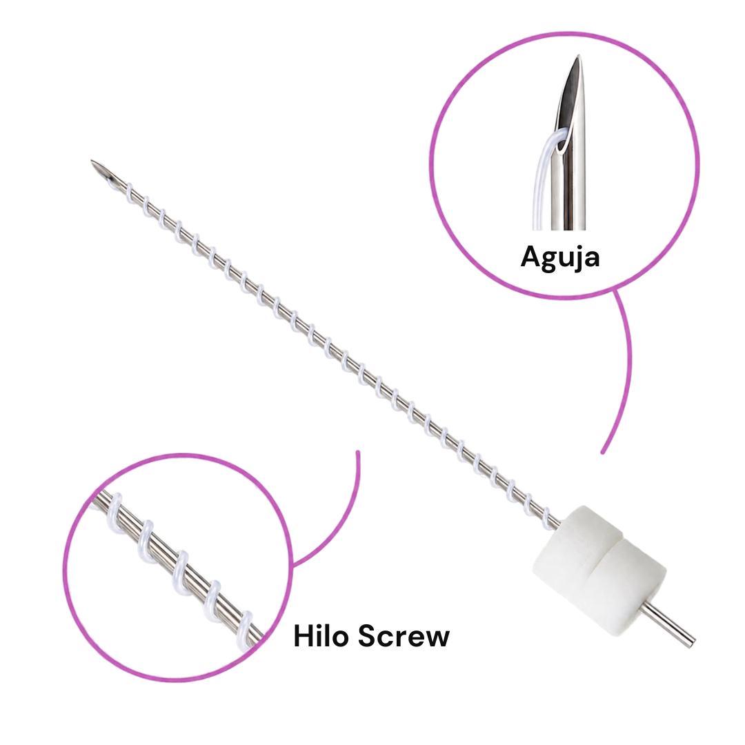 Hilos Tensores Coreanos Minerva PLA Screw 29G X 25MM - Imagen 2