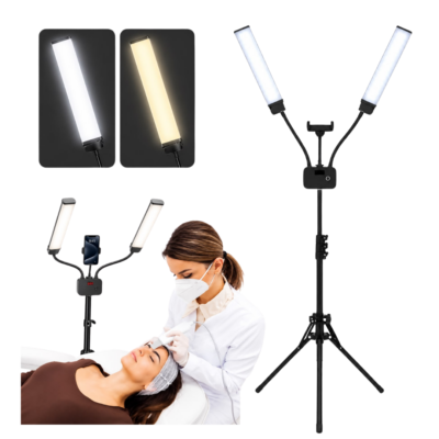 Lampara led profesional de doble brazo